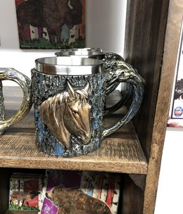 Unison Gifts Wood Like Horse Mug