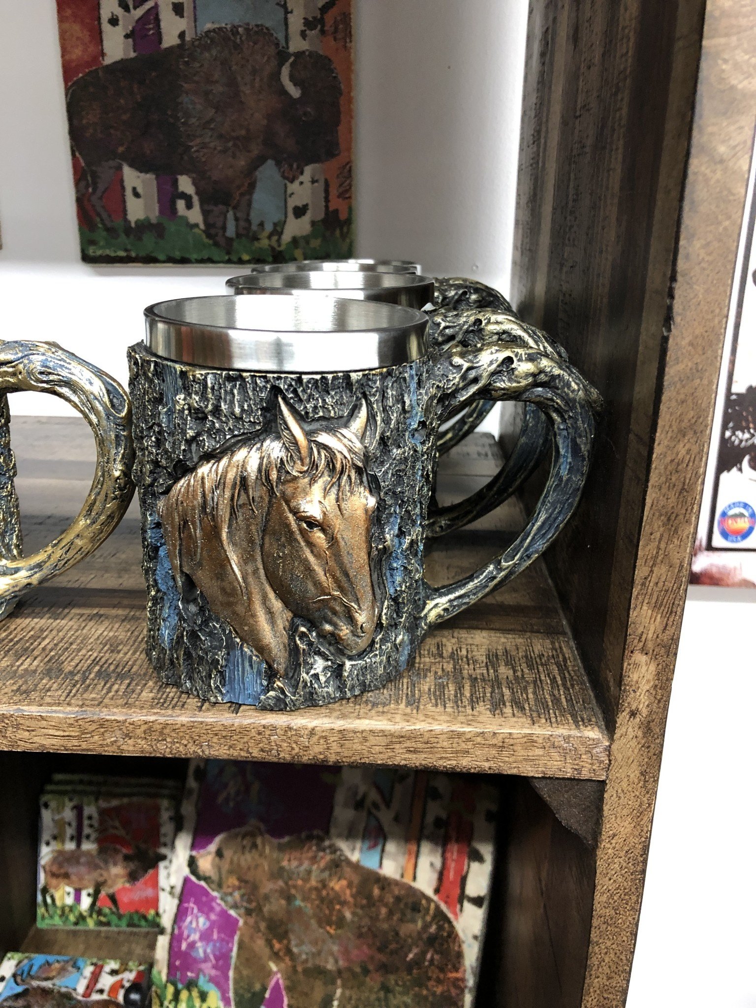 Unison Gifts Wood Like Horse Mug