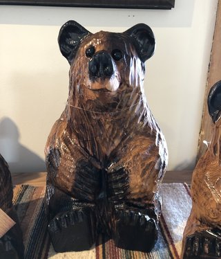 Wood Carving Outlet 15" Sitting Carved Bear