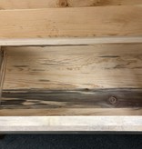 MCE Industries Rustic Entryway Storage Bench w/Back (artwork)