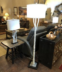 pacific coast White Forest Floor Lamp  17x17x69
