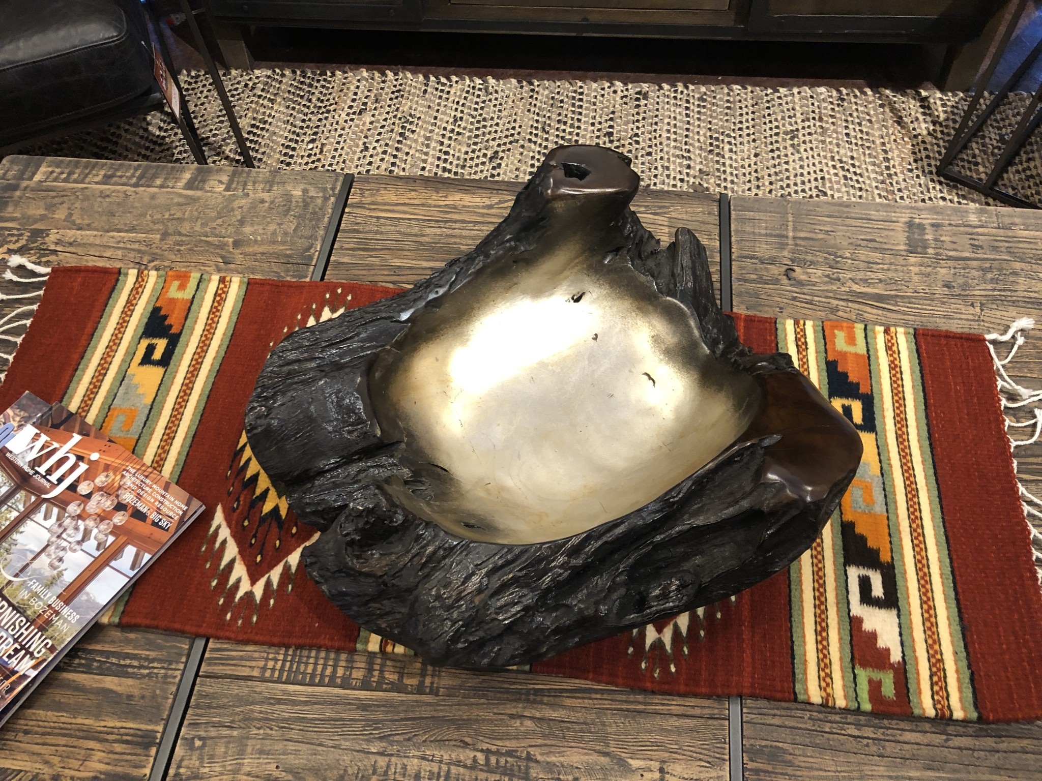 Uttermost Arkady Teak Bowl  20D x 8H