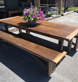 Stevenz Company 9' Reclaimed Redwood Harvest Table