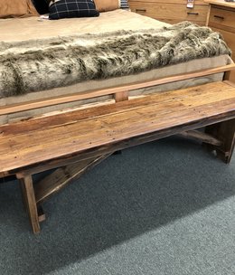 Stevenz Company 6' Reclaimed Redwood Harvest Bench