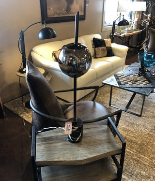 Crestview Averitt Plated Glass Orb Table Lamp****