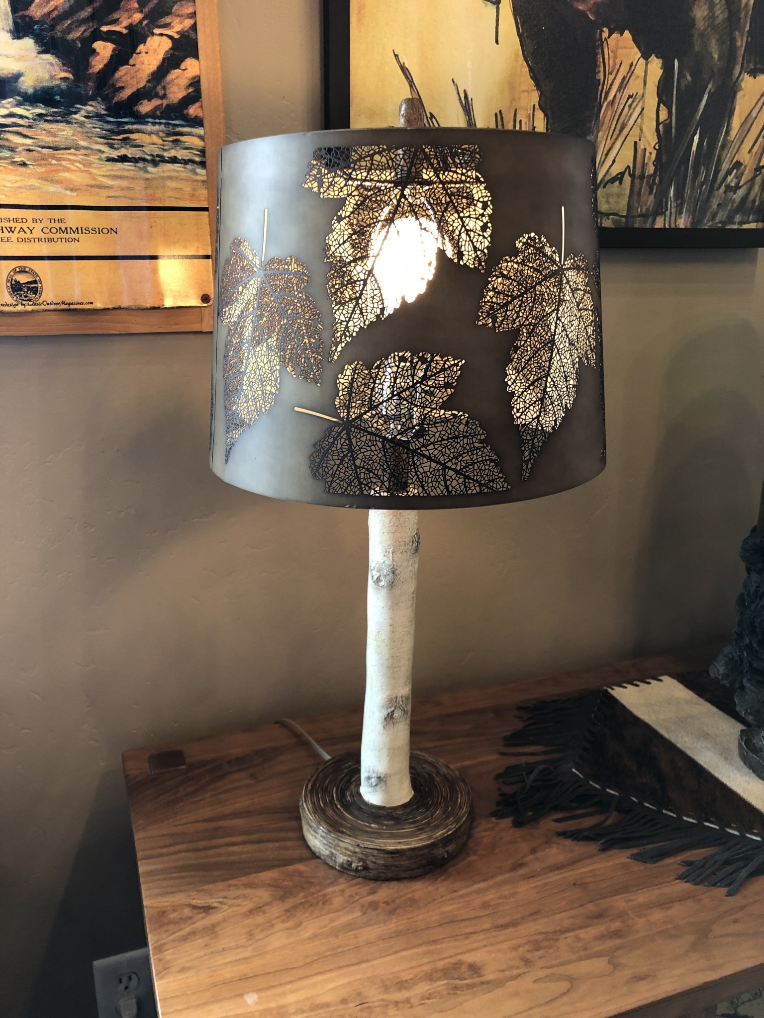 Crestview Birch Forest Table Lamp