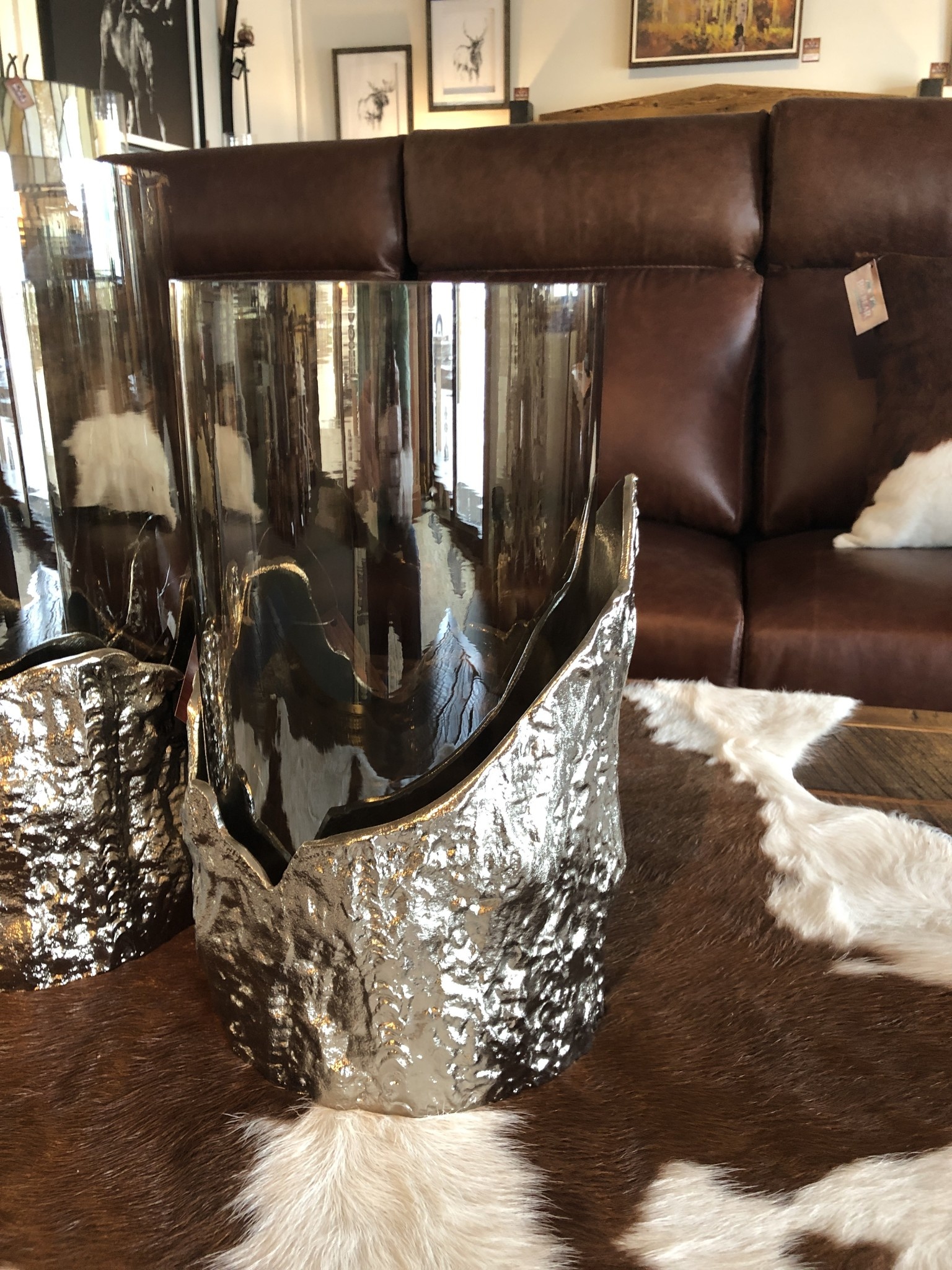 Crestview Kiera MEDIUM Candleholder 13"H