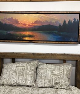 Colt Idol "Just Around the Bend" Framed 64W x 24H