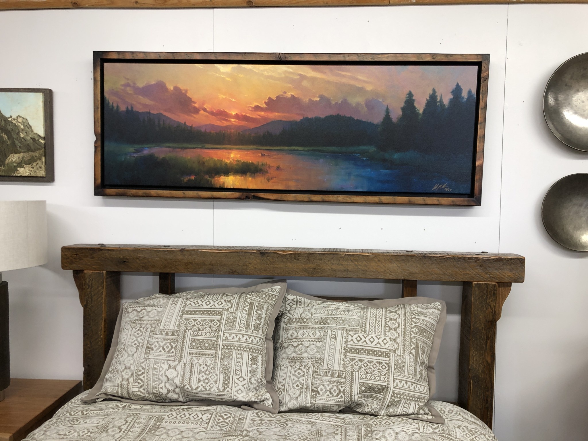 Colt Idol "Just Around the Bend" Framed 64W x 24H