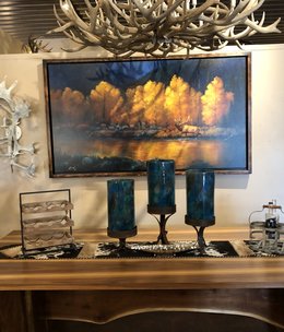 Colt Idol "The Challenger" Framed 76W x 44H (Elk)