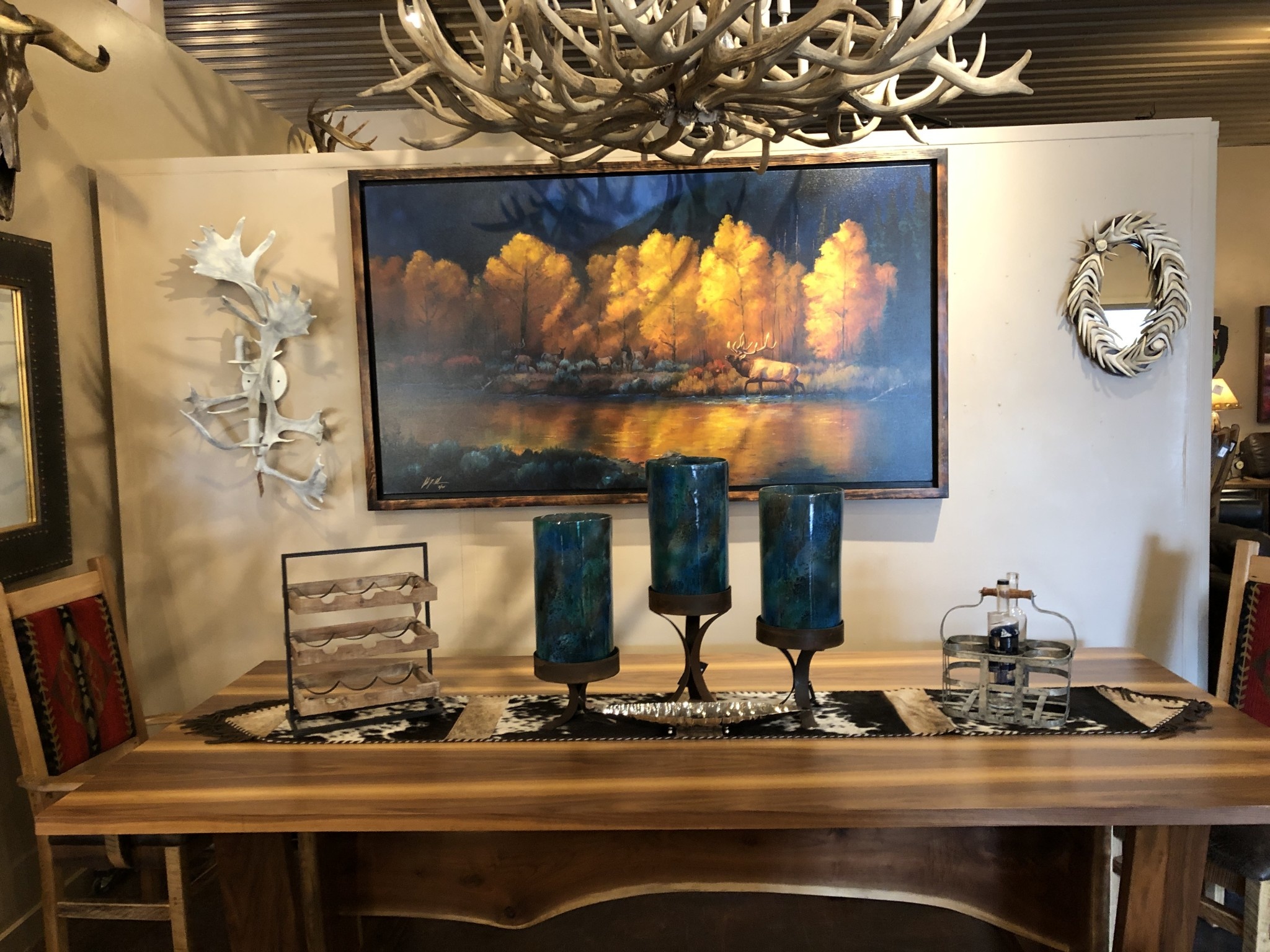 Colt Idol "The Challenger" Framed 76W x 44H (Elk)