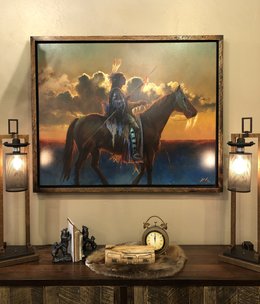 Colt Idol "Electric Warrior" Framed 54W x 44H