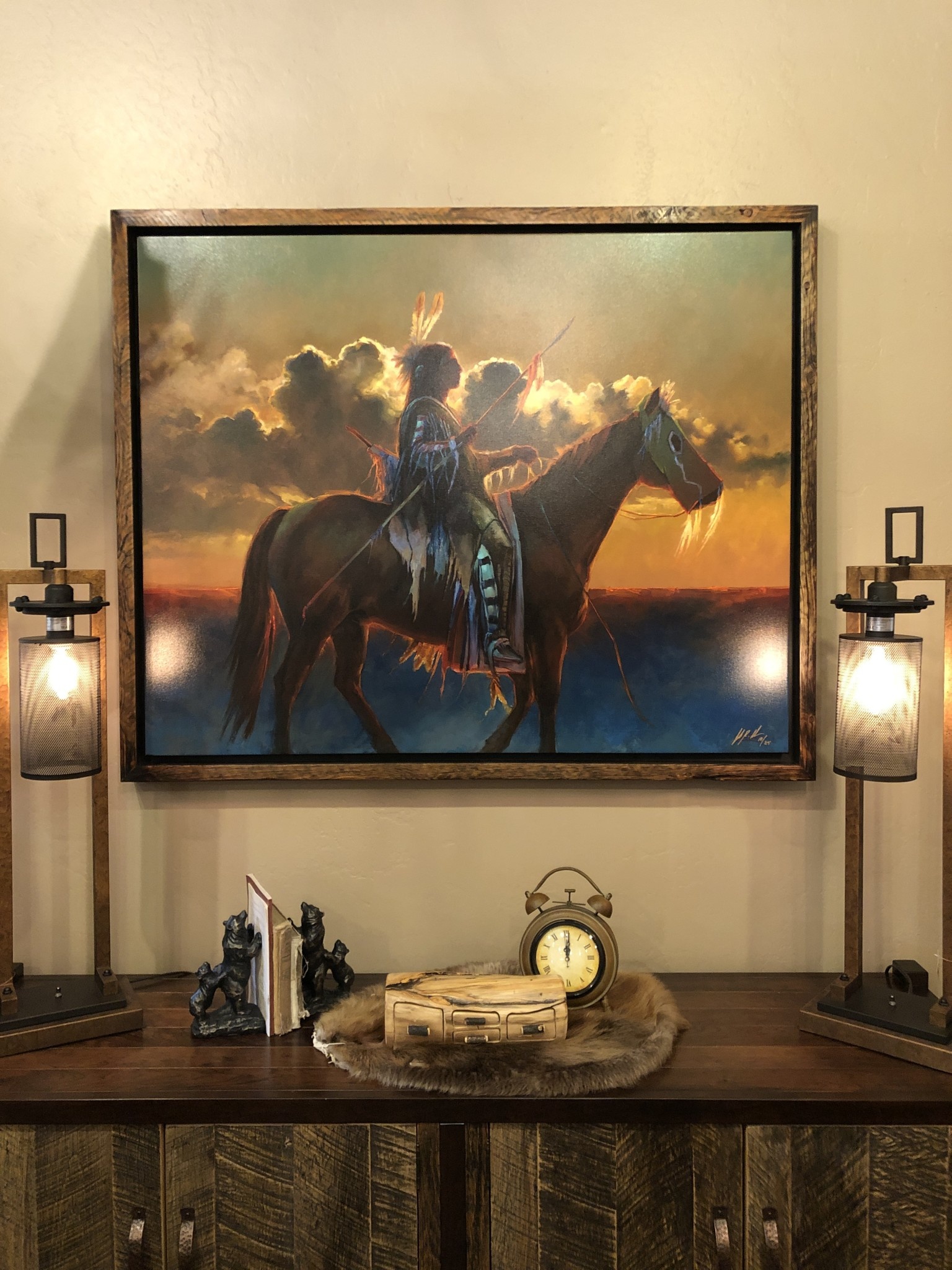 Colt Idol "Electric Warrior" Framed 54W x 44H