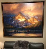 Colt Idol "Glacier Daybreak" Framed 74.5W x 62.5H