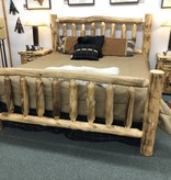 Rustic log Aspen KING Bed