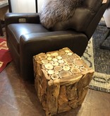 Uttermost Teak Root Bunching Cube/End Table 17x17x19