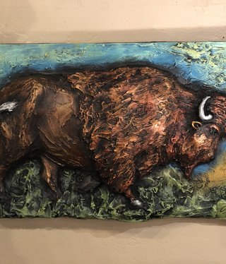 Artisans Buffalo Plaque 24" x 16"