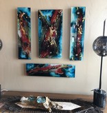 Artisans Rectangle Glass Wall Art 11"x22"
