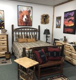 ALBC Hickory Queen Bed  SO