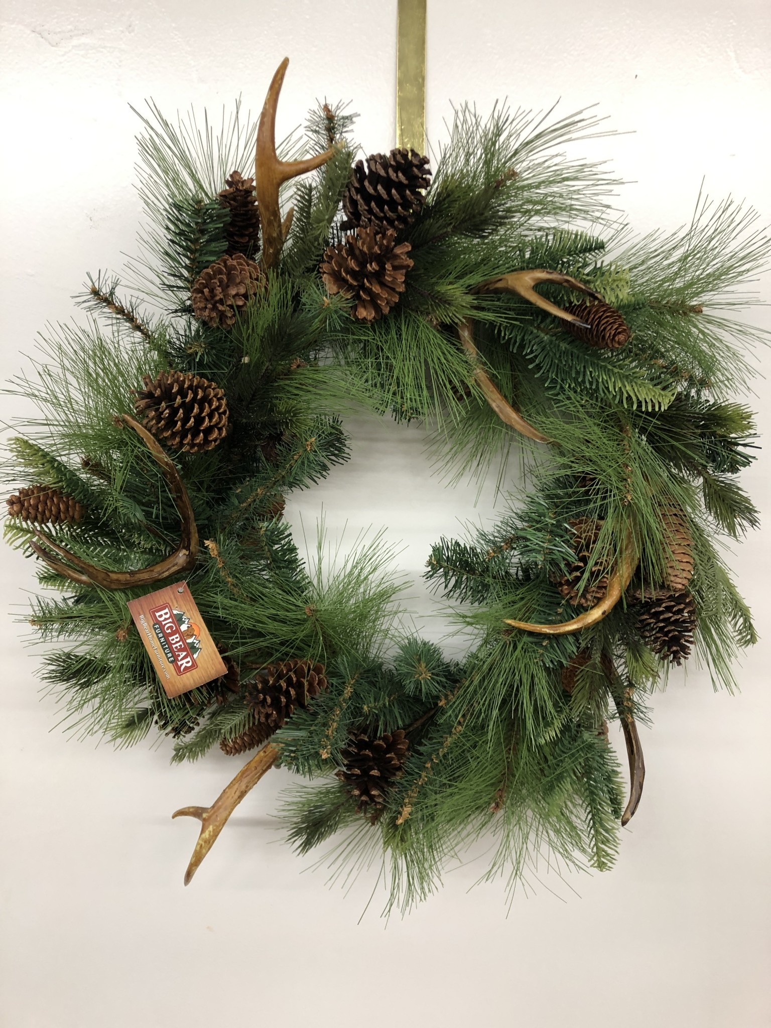 Sullivans Pine/Antler Wreath