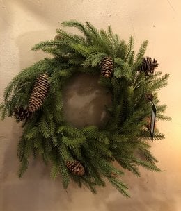 Sullivans Pinecone Wreath 24"D  (WR883)