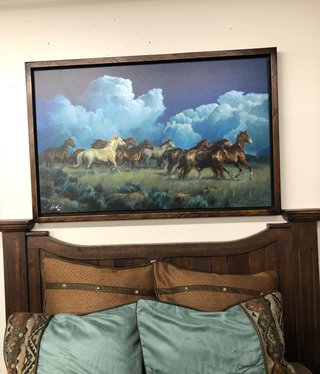 Colt Idol Into the Wild Blue Yonder Framed 51.75x33.75 (Horses)