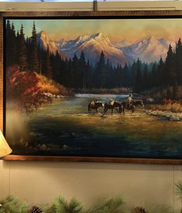 Colt Idol "Glacier Crossing" Framed 40x52