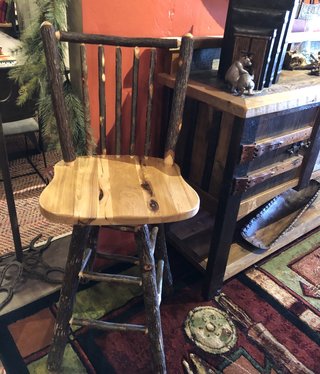 ALBC Hickory Bar/Counter Stool (Bark On)