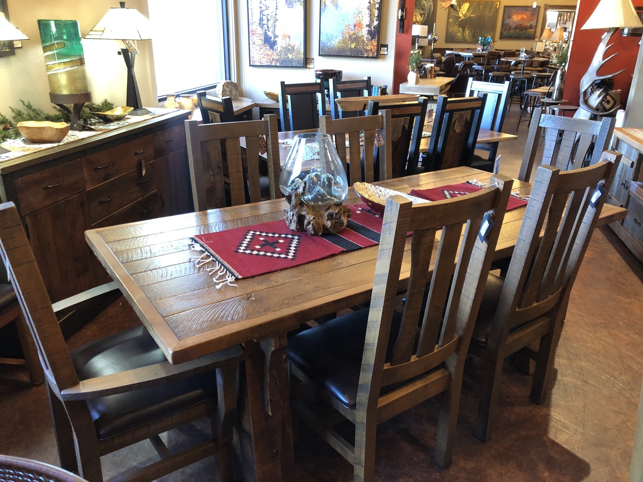 Green Gables Mossy Oak Royal Mission 7' Dining Table