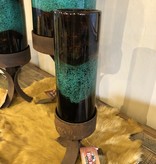 Artisans 4" Titan Glass Cylinder w/Iron Base*****