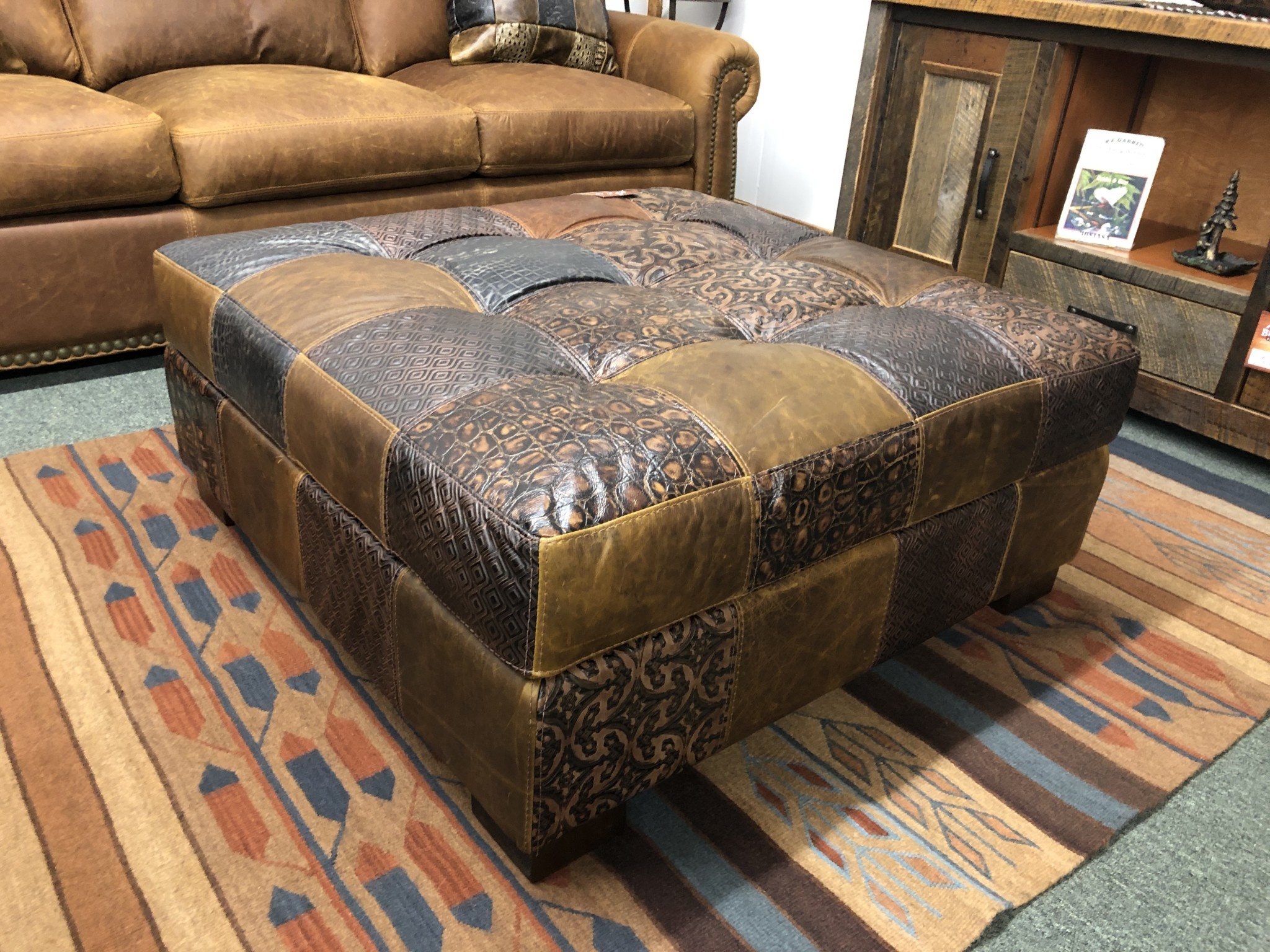 Omnia Mosaic Lacroix Storage Cocktail Ottoman