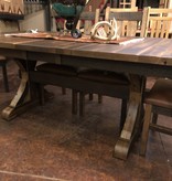 Urban Barnwood Bristol Extension Table w/2 Storable leaves 42x72-96L