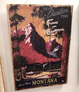 Classic Outdoor Magazines #22 Vacation Time 14x20 Wood Sign