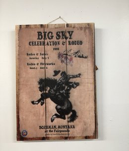 Classic Outdoor Magazines Rodeo 14x20 Wood Sign