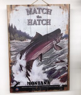 Classic Outdoor Magazines #4 Match the Hatch 14x20 Wood Sign