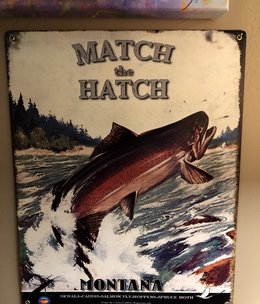 Classic Outdoor Magazines #4 Match the Hatch 12x15 Metal Sign