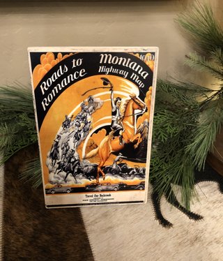 Classic Outdoor Magazines #28 1940 Montana Map 6x9 Table Topper Classic Outdoor Magazines #28 1940 Montana Map 6x9 Table Topper