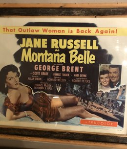 Jerry Curtis "Montana Belle" Old Movie Poster 32x26