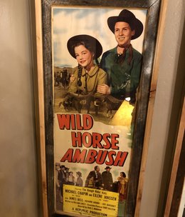 Jerry Curtis "Wild Horse Ambush" Old Movie Poster 18x40