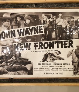 Jerry Curtis "New Frontier" Old Movie Poster 32x26