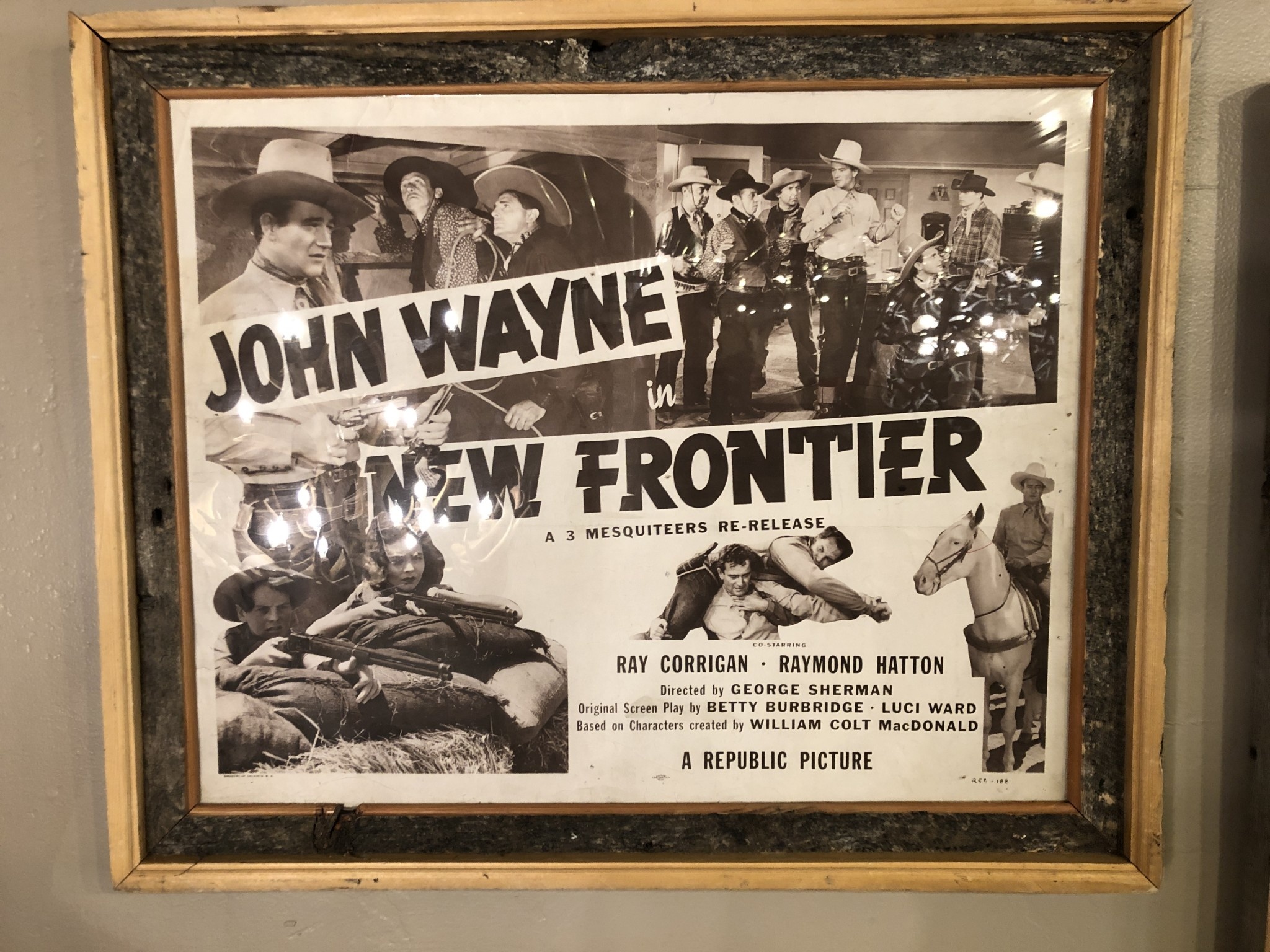 Jerry Curtis "New Frontier" Old Movie Poster 32x26