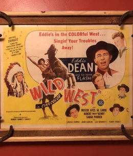 Jerry Curtis "Wild West" Old Movie Poster 32x26