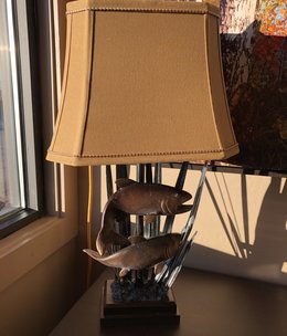 Crestview Upstream Fish Table Lamp