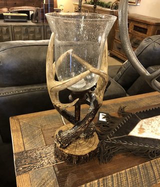 Crestview Huxley Antler Table Uplight