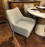 Uttermost Lets Twist Dining Chair, Gray  24Wx34Hx24D