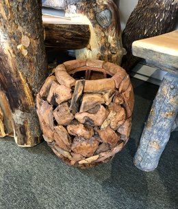 D&W Silks Large Wooden Root Ball Planter*****