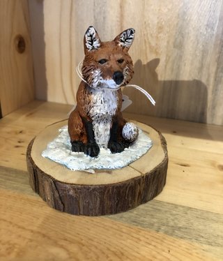 MCE Industries Small Sculpted 3.75"H Fox on Base