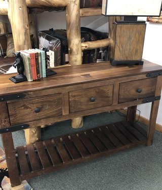 IFD 867 Parota Sofa Table 55x16x31.5