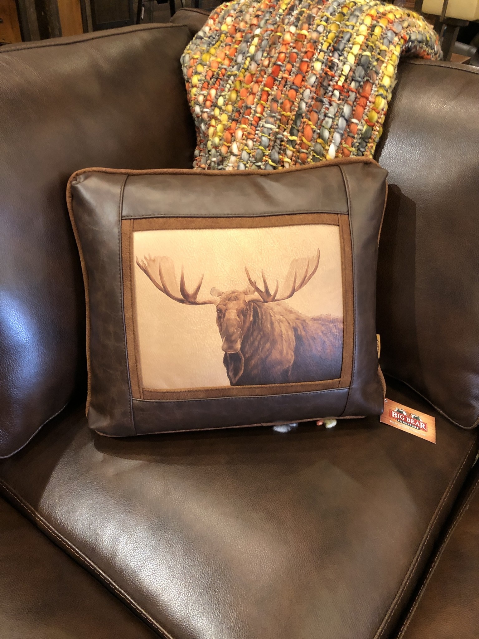 Sweetwater Trading Co October Moose Pillow