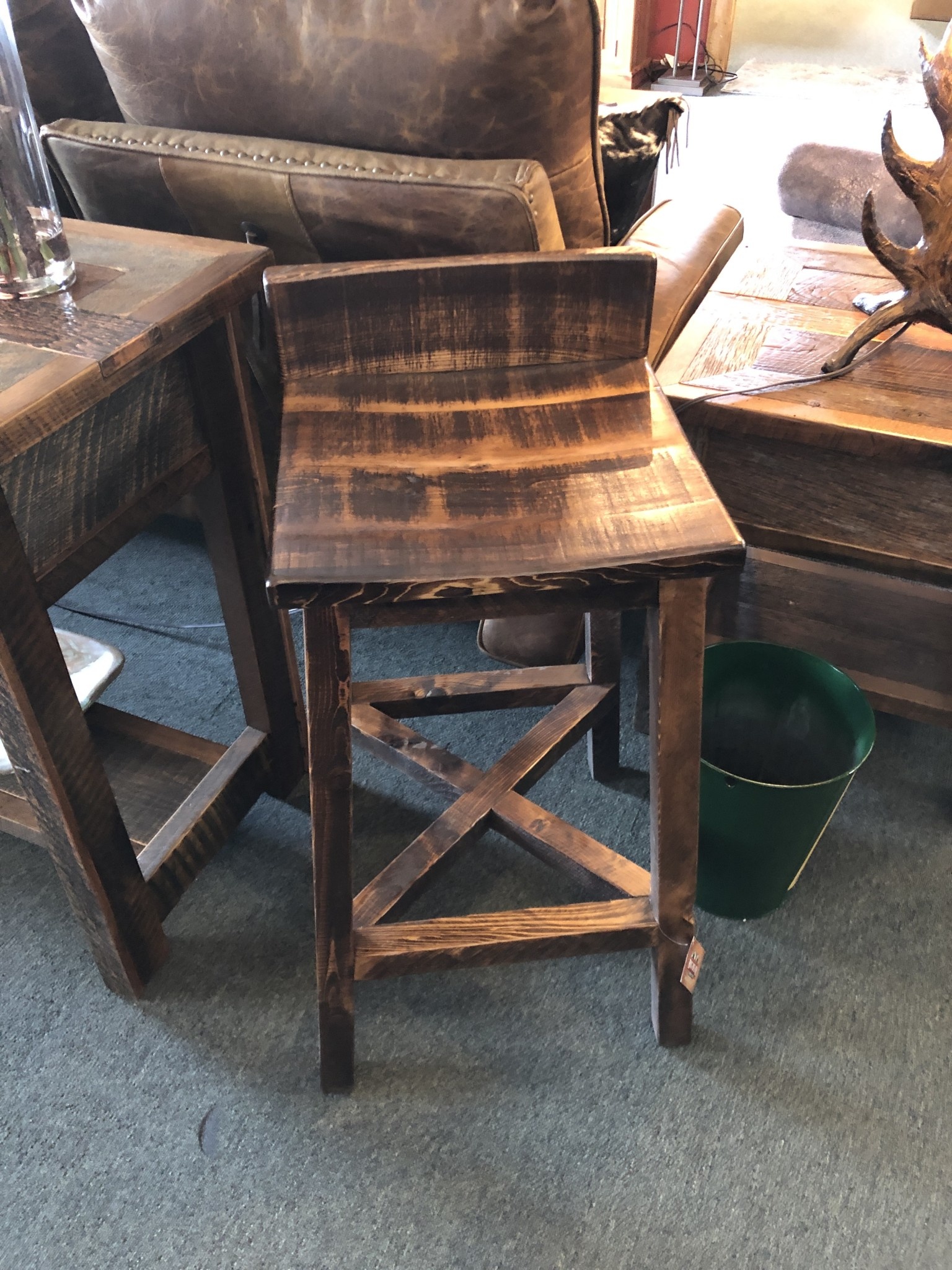 MCE Industries Wood Pueblo Stool